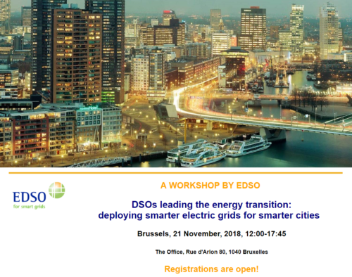 Still possible to register for EDSO Workshop for Smarter Cities, 21 November