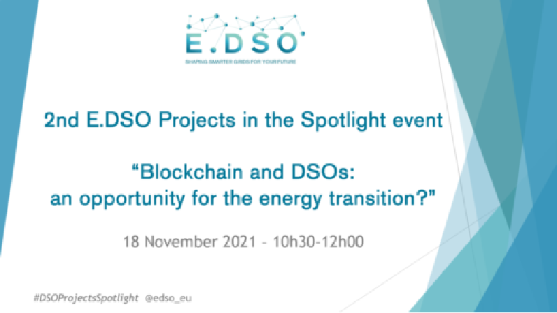 E.DSO 2nd Projects in the Spotlight event